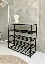 Купити Банкетка для взуття з 4-ма поличками - ЛДСП - 80*30 см