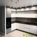 Кузня біло-сіра на замовлення від Салону Меблів Колібрі у Вінниці по гарній ціні!